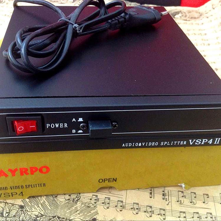 VSP4II Audio Video Splitter, 2 giriş 4 çıxış, RCA interfeysi 3