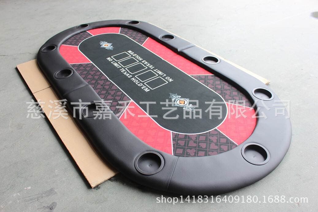 200* 100cm, Foldableable Oval Texas Hold'em Tabletop 2
