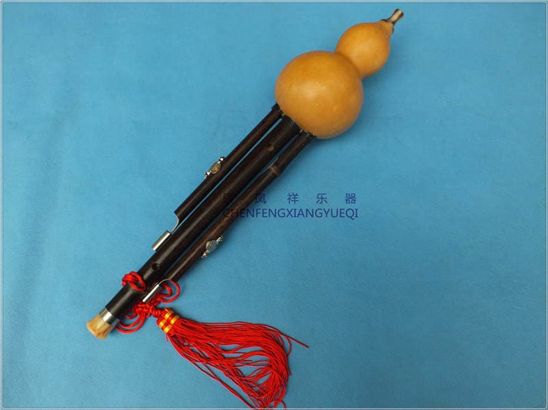 Hulusi Purple Bamboo natural three-tone detachable Hulusi factory direct sales Yunnan Hulusi China saxophone 3
