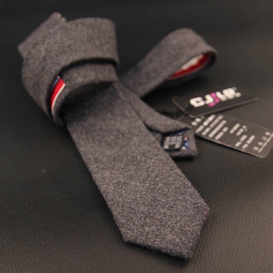 Autumn and winter men's fashion color thick color wool tie Korean casual narrow tie factory direct sales 4