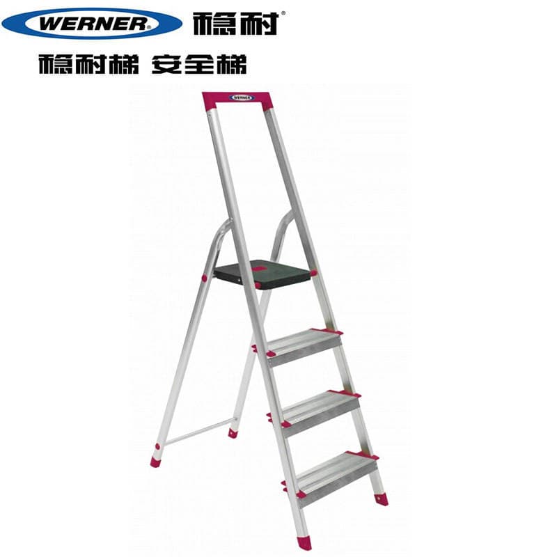 Imported from the United States, Stable Aluminum Alloy Wide Pedal Four-Step Household Ladder Is Lightweight and Durable Four-Step Ladder L234R-5Cn 2
