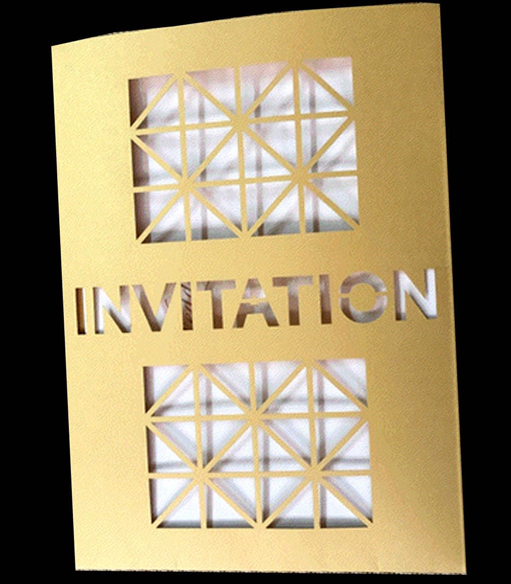 Handbag card laser hollow, greeting card punching process, paper card lace cutting pattern, courtesy wholesale 1