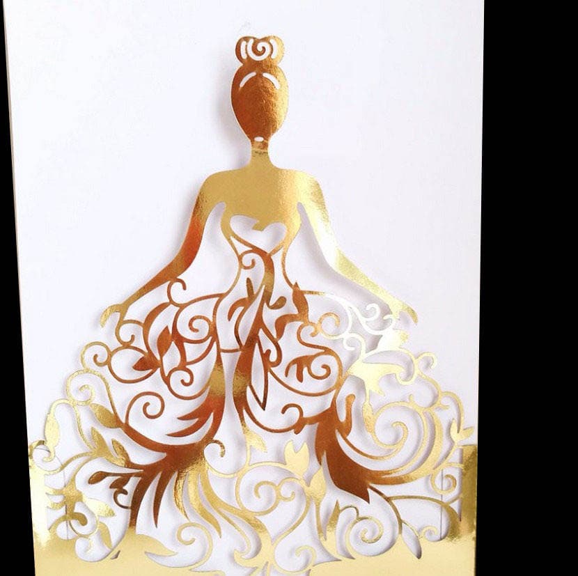 Handbag card laser hollow, greeting card punching process, paper card lace cutting pattern, courtesy wholesale 4
