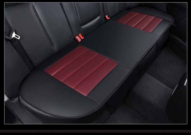 Color matching red and black (rear row