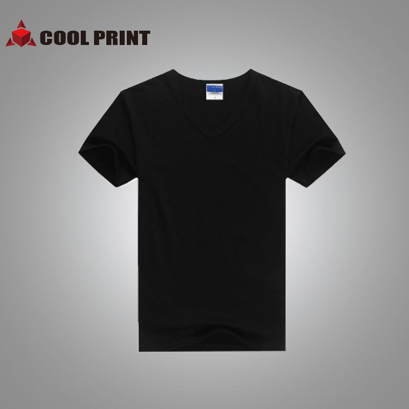 Combed Lycra Cotton V-neck Short-sleeved T-shirt Women's Advertising Shirt T-shirt Class Clothes Team Clothes Group Clothes Printed 4
