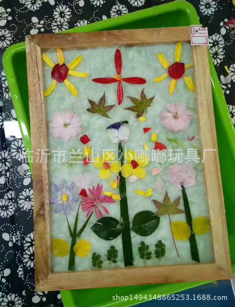 Children's DIY Handmade Paper Log Pulp Paper Box Creative Handmade Ancient Paper Making Flower Paper 4
