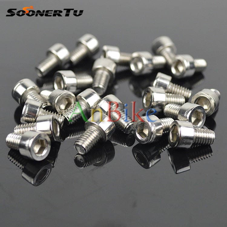 Bicycle accessories stainless steel kettle rack hexagon screw shelf screws M5 * 12MM stainless steel durable 2