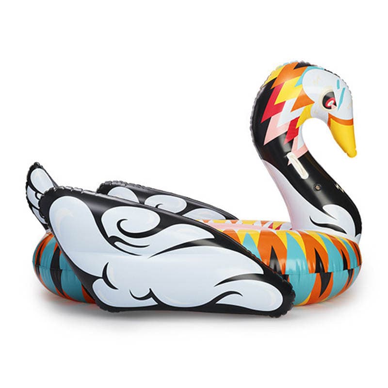 Directly Supplied from the Manufacturer, 190cm Colorful Swan Inflatable Floating Bed, Water Floating Island, Large Quantity in Stock, Can Be Inflated 5