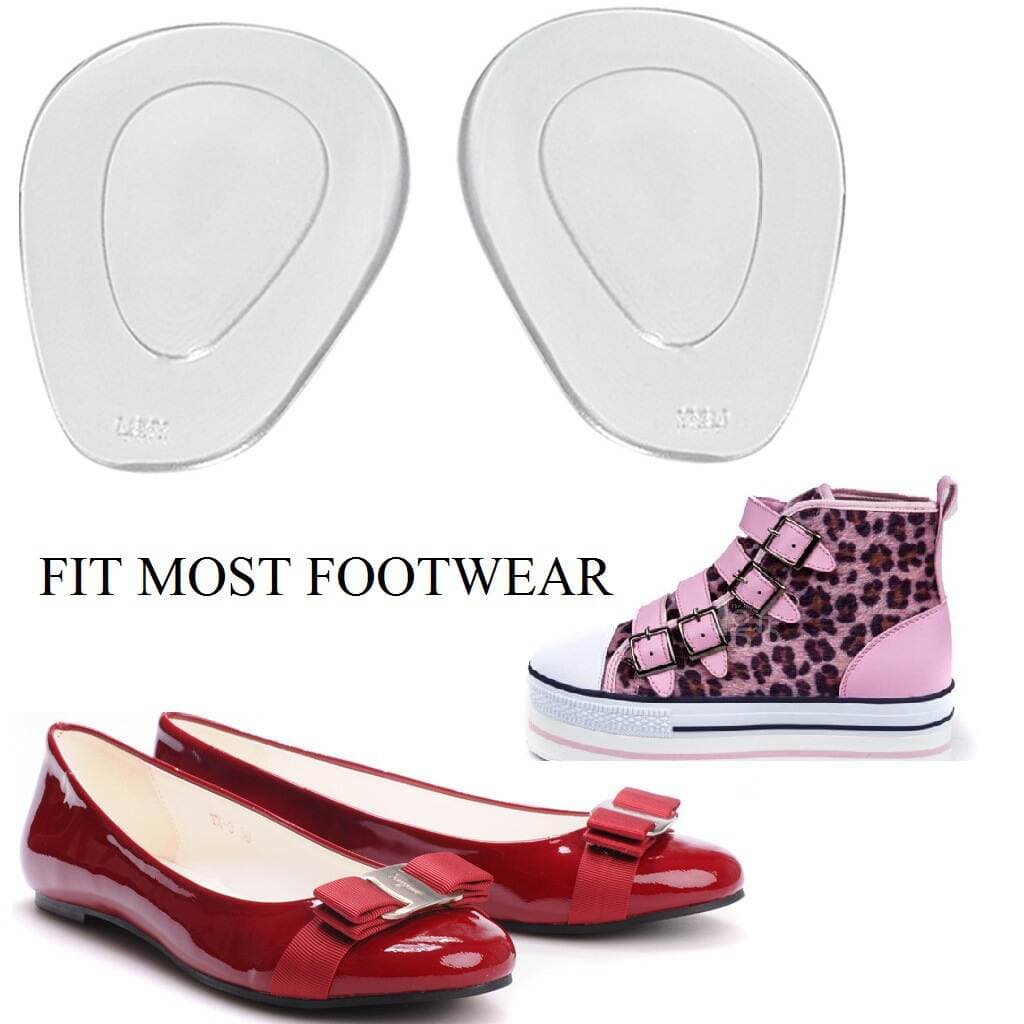 Half-size transparent silicone massage insoles ladies thickened high heels anti-pain front pad men's and women's foot pads wholesale 5