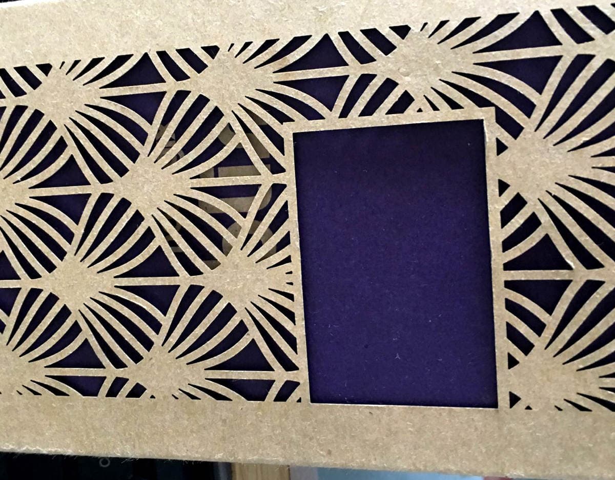 Handbag card laser hollow, greeting card punching process, paper card lace cutting pattern, courtesy wholesale 5