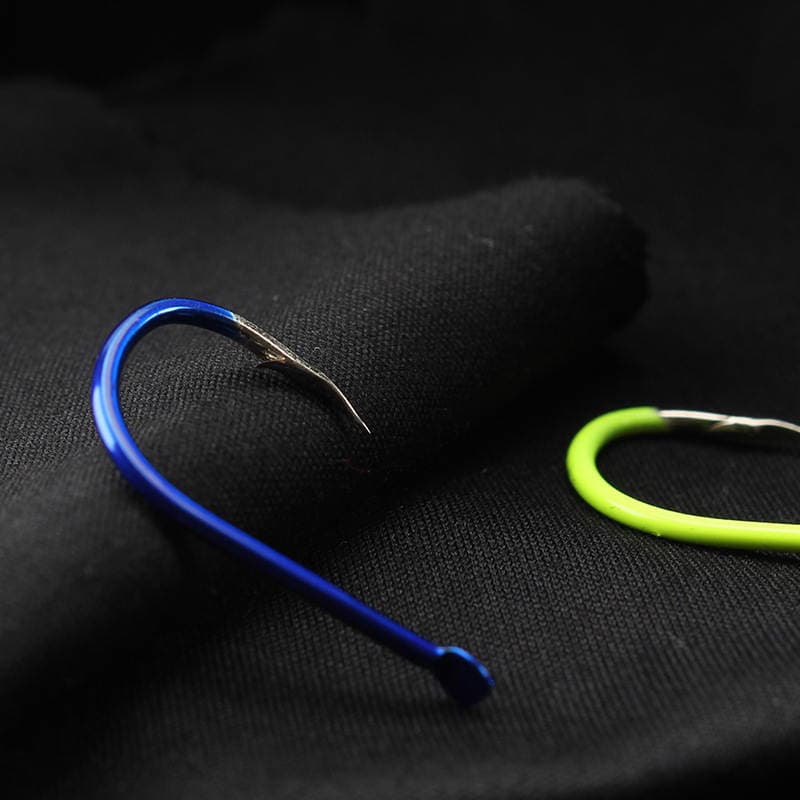 Aohu High-Carbon Steel Carp and Catfish Hook, Colorful Hook, Izu Ghost Tooth Fish Hook, Triangular Tooth Hook, Only Breaks, Not Easily Bent 4