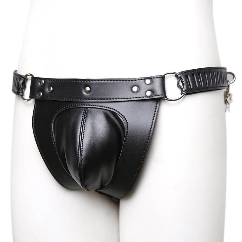 Amazon SM sex toys wholesale men's leather with lock chastity pants adult sex game conditioning supplies on behalf of hair 5