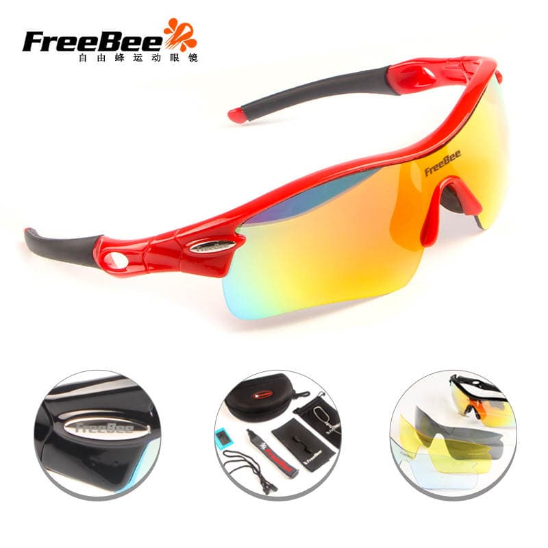 FreeBee 002# qütbləşdirilmiş velosiped eynəkləri, dağ velosipedi və açıq hava idmanları üçün 3