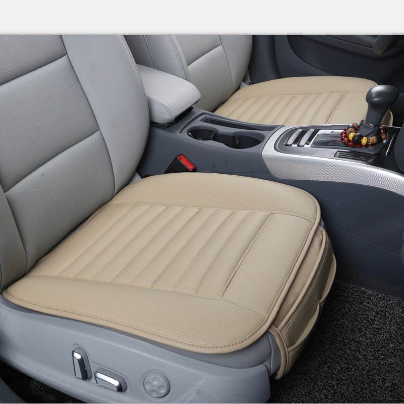 Independent station cross-border e-commerce hot-selling car cushion without backrest three-piece single-piece bamboo charcoal cushion pu four-season Universal 4