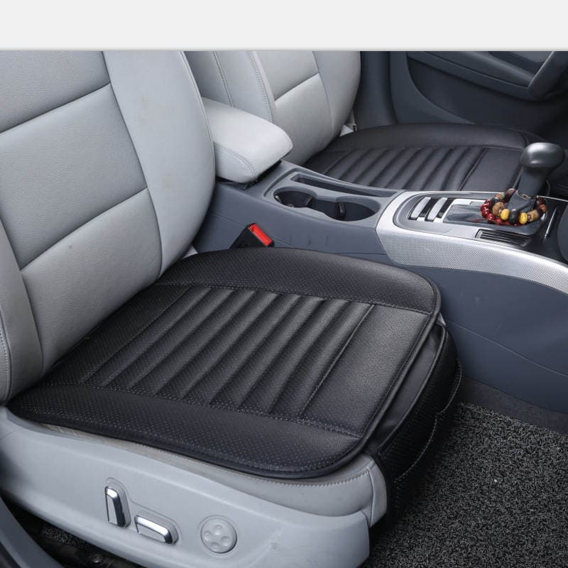 Independent station cross-border e-commerce hot-selling car cushion without backrest three-piece single-piece bamboo charcoal cushion pu four-season Universal 1