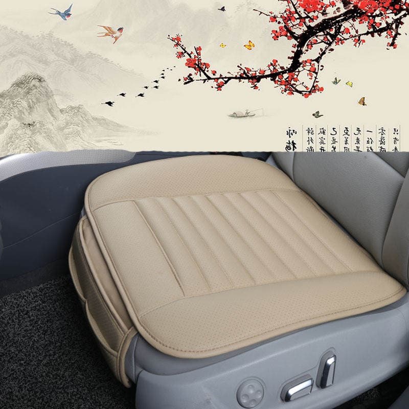 Independent station cross-border e-commerce hot-selling car cushion without backrest three-piece single-piece bamboo charcoal cushion pu four-season Universal 3