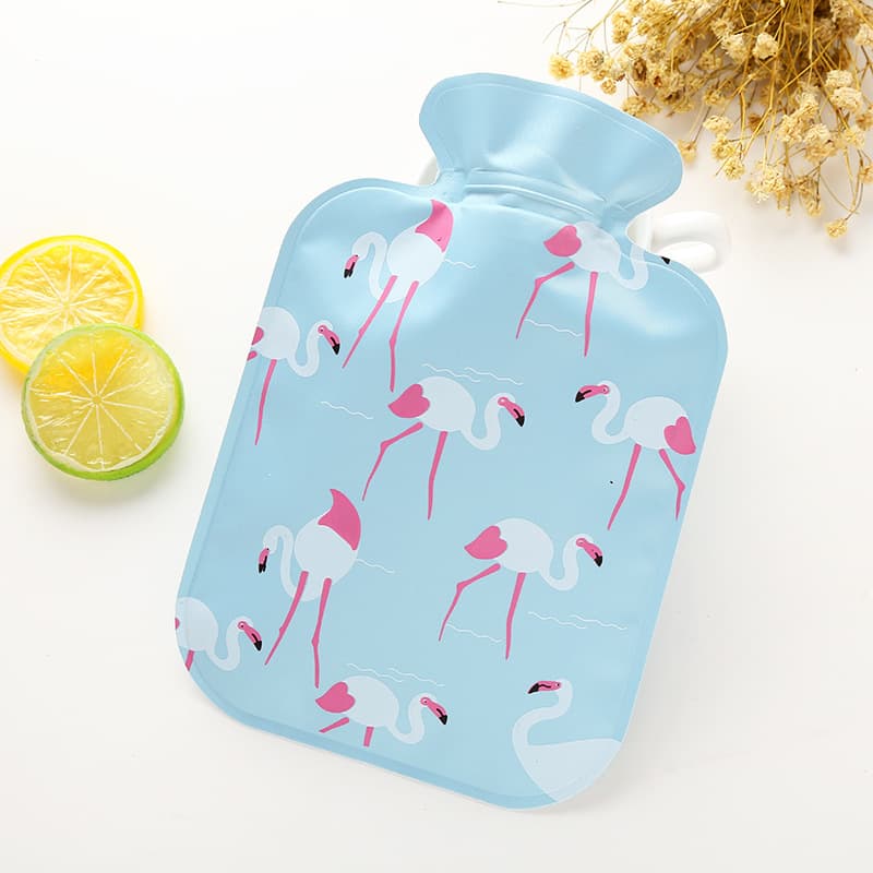 Sponge-Flamingo group with blue background