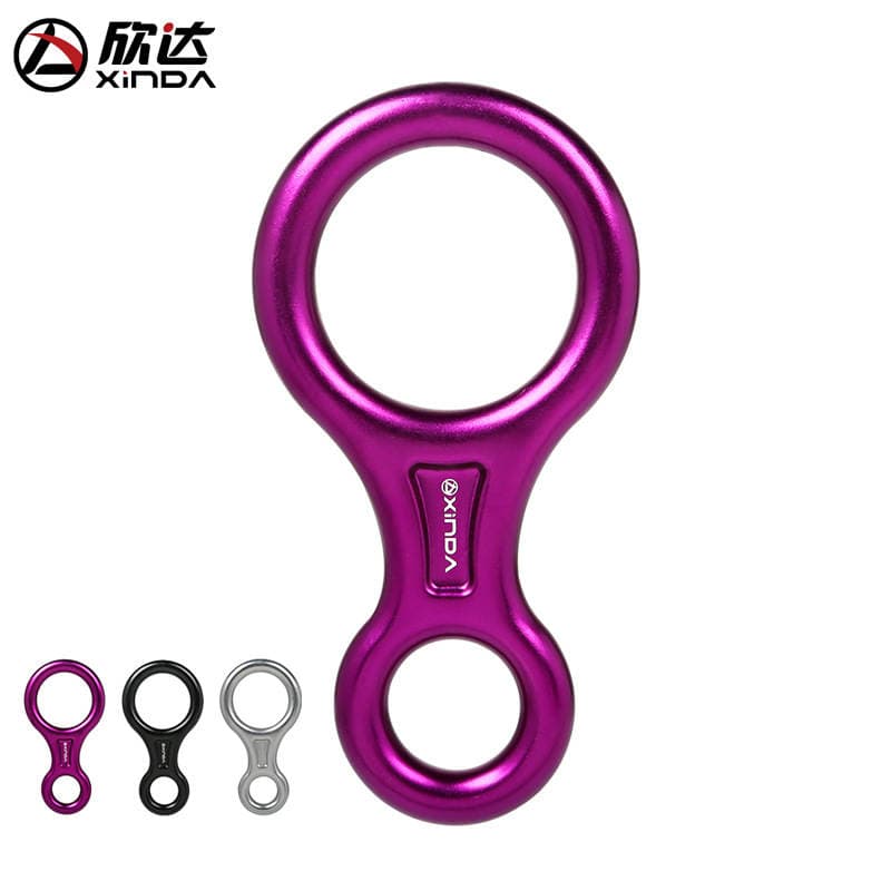 Xinda Outdoor 8-ring Descender Rock Climbing 8-ring Descender Protector Descender Cable Descender Equipment 1