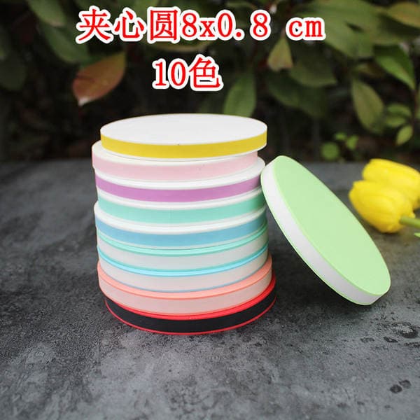 Xüsusi Həkk üçün Yüksək Keyfiyyətli DIY Rezin Kərpic, Möhür üçün, Dairəvi 8x0.8 sm.