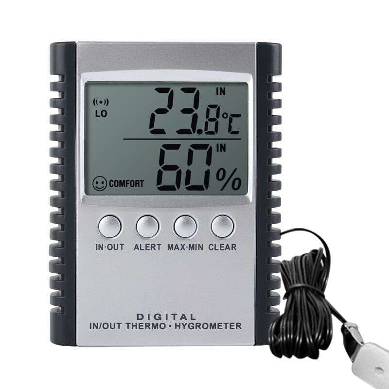 Minggao ETH529 elektron daxili və xarici termometr-hiqrometr (apteka soyuducusu üçün həyəcan siqnalı ilə) 1