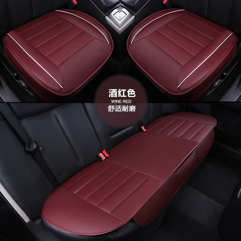 Color matching wine red three-piece set