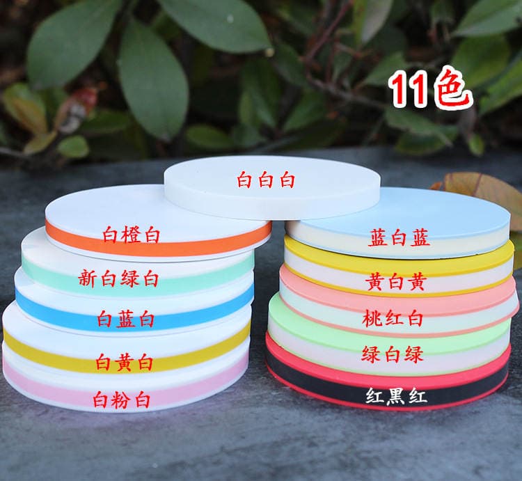JUNESIX Həkk oluna bilən Xüsusi Rezin Kərpic, DIY Əl İşi Möhür üçün Xammal, Dairəvi 8x0.8 sm. 1