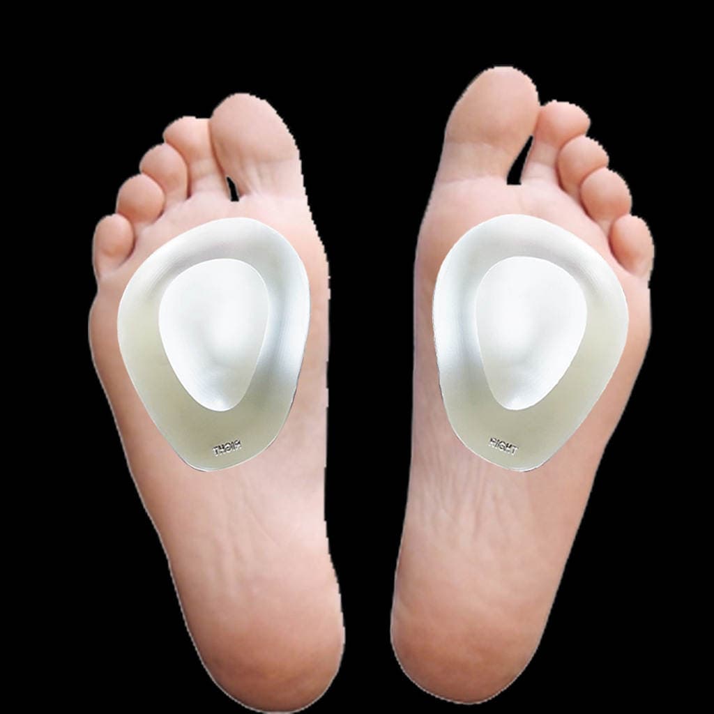 Half-size transparent silicone massage insoles ladies thickened high heels anti-pain front pad men's and women's foot pads wholesale 1