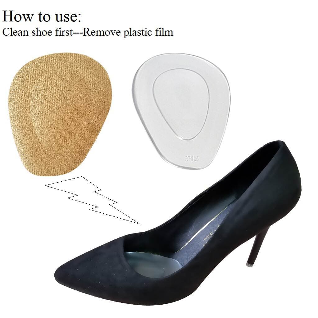Half-size transparent silicone massage insoles ladies thickened high heels anti-pain front pad men's and women's foot pads wholesale 3