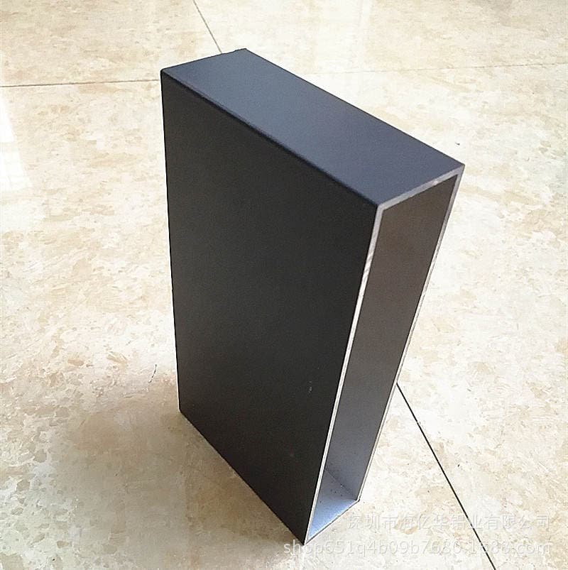 Aluminum Alloy Square Spray Pattern Aluminum Square Tube Sand Pattern Gray Aluminum Square Tube Large Quantity in Stock Complete Specifications Colored Aluminum Square Tube 1