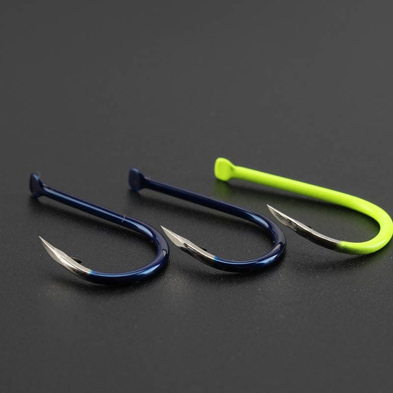 Aohu High-Carbon Steel Carp and Catfish Hook, Colorful Hook, Izu Ghost Tooth Fish Hook, Triangular Tooth Hook, Only Breaks, Not Easily Bent 2