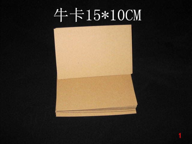 Kraft paper Kraft paper rubber stamp printing blank postcard 3