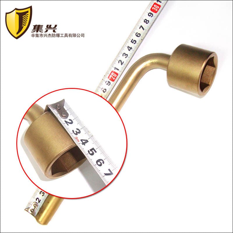 Jixing brand explosion-proof L-type single socket wrench pipe wrench manual wrench 5
