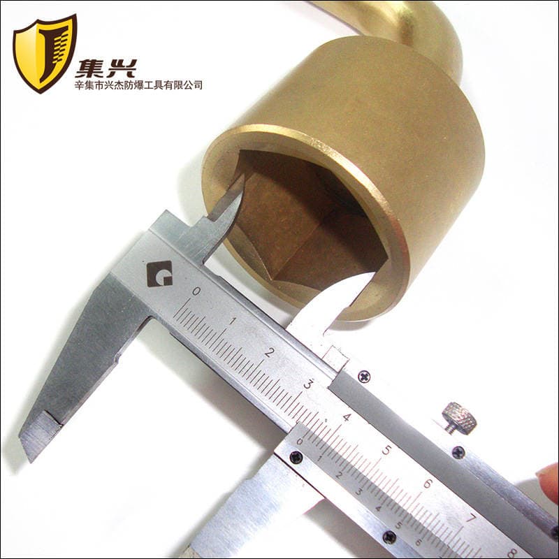 Jixing brand explosion-proof L-type single socket wrench pipe wrench manual wrench 4