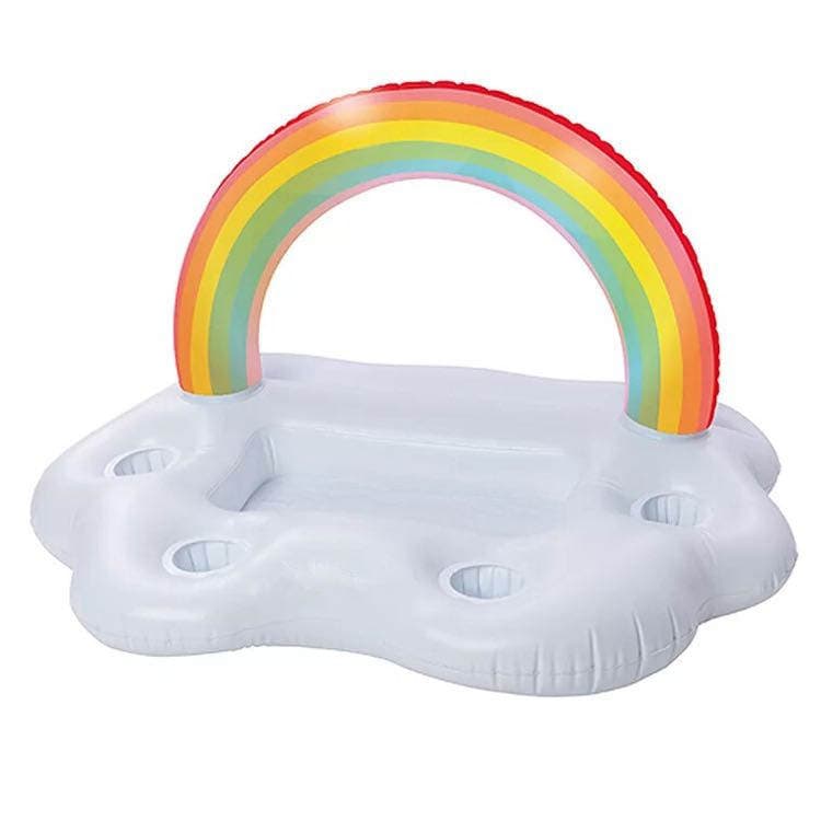 Inflatable Rainbow Clouds Water Bar Arch Rainbow Cup Holder Water Food Bar Ice Bucket Ice Bar Rainbow Cup Holder 5