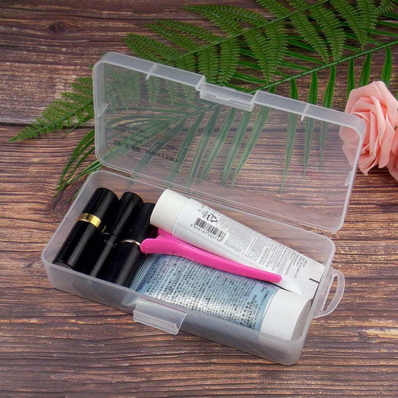 Kingston transparent plastic empty box cosmetics jewelry electric components packing box fishing gear fishhook storage box 4