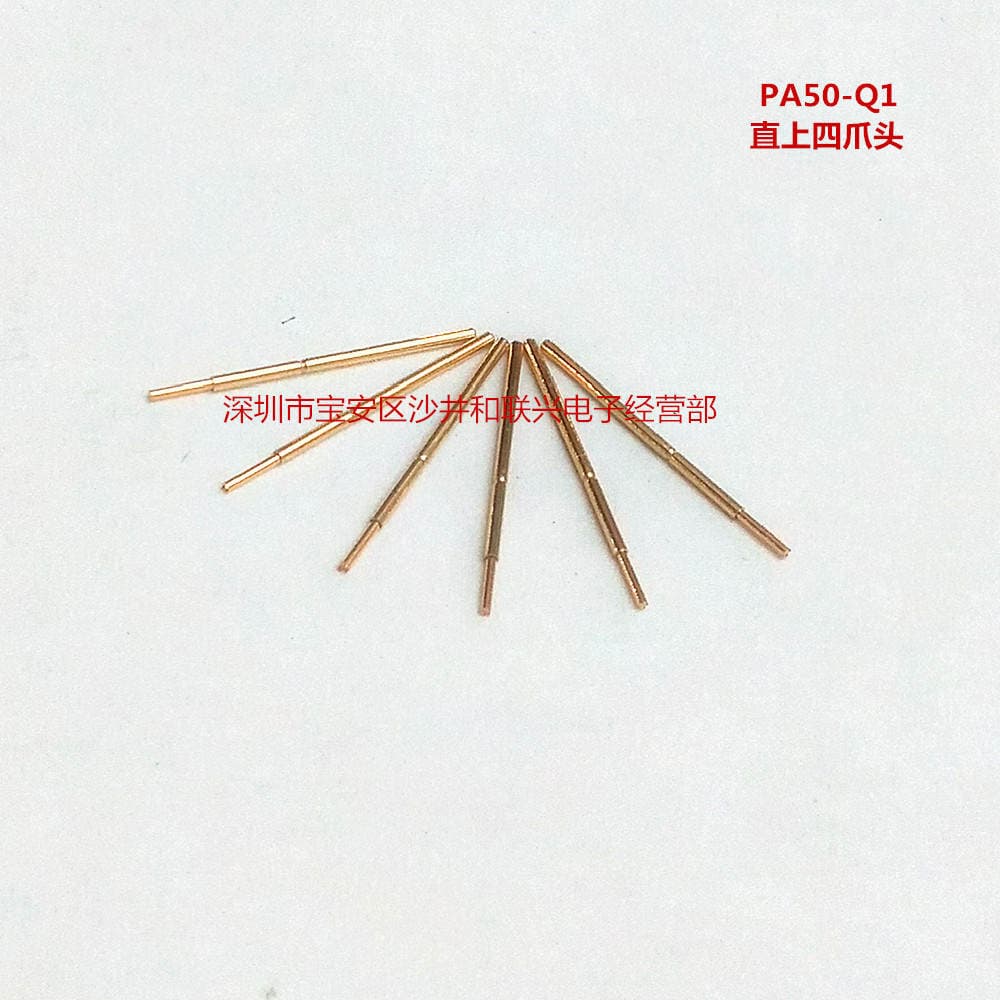 PA50-Q1 qızıl suyuna çəkilmiş dörd pəncəli yay zond, 0.68mm iynə, 0.9mm deşik üçün 2