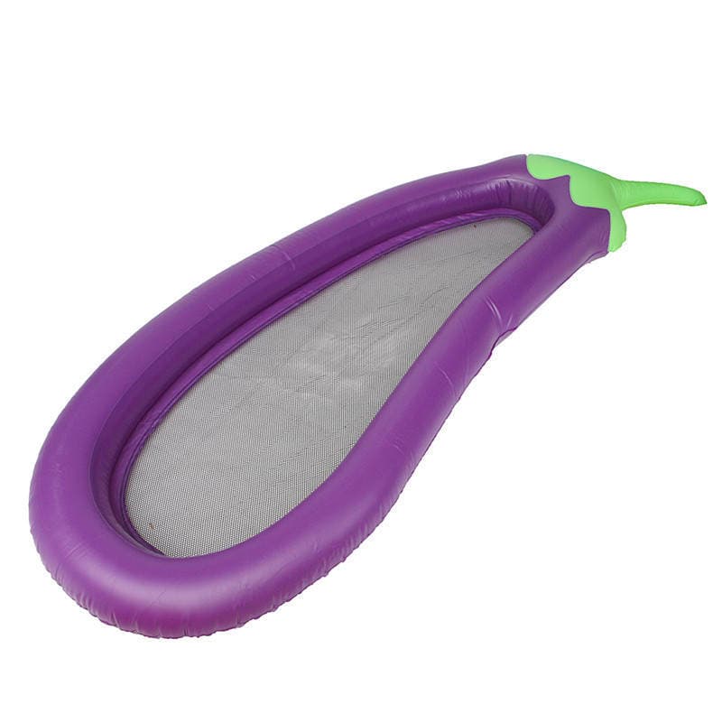 Cross-border spot adult children water drifting large inflatable eggplant floating row sea floating bed grid swimming ring toy 5