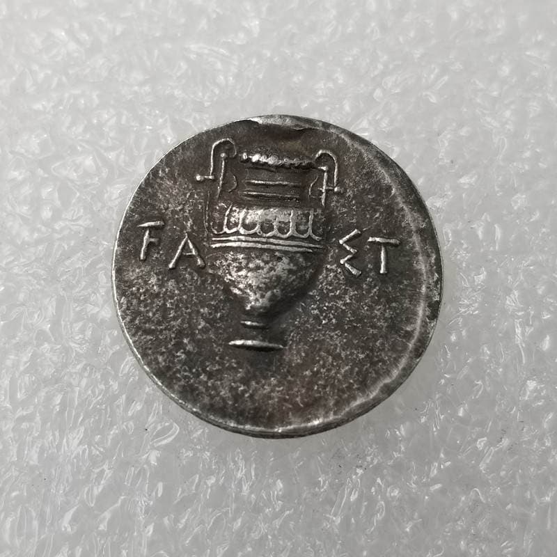 Antique crafts Greek coins copper silver plated old silver dollar silver round wholesale #3390 1