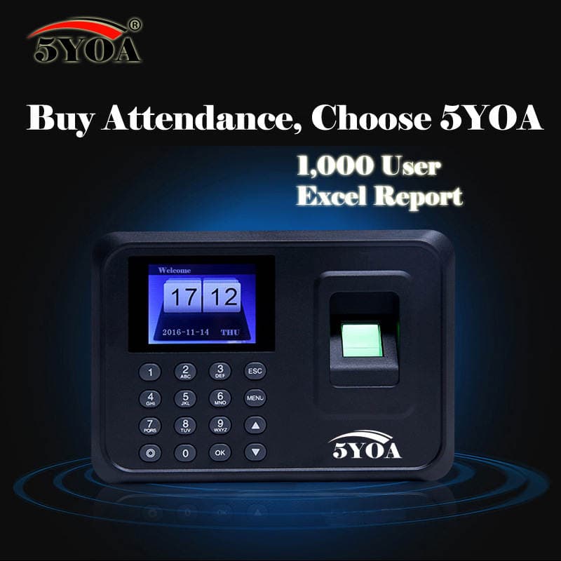 5YOA fingerprint attendance machine A01 punch-in machine fingerprint-type work sign-in machine English machine English 1