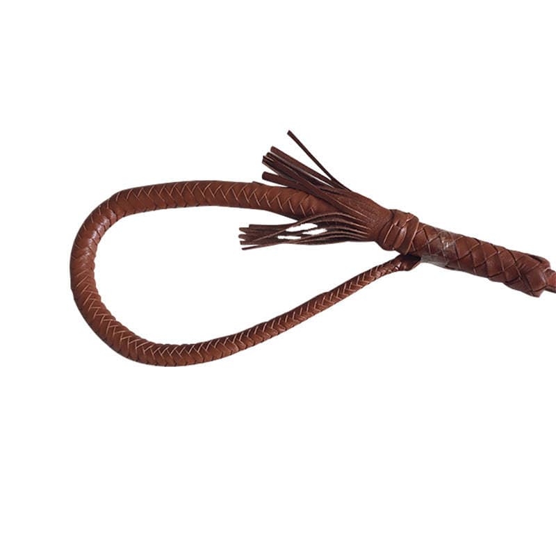 Whip horse riding full leather woven whip cowhide woven whip whip 5