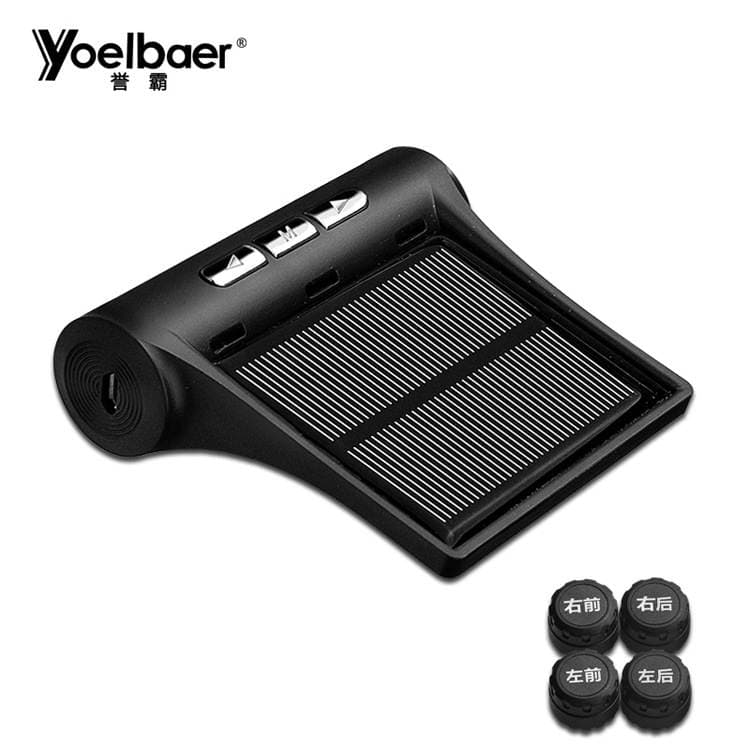 Tire Pressure Monitor External Universal Car Tire Detection Monitor Wireless Solar-Powered Tire Pressure Detection 4