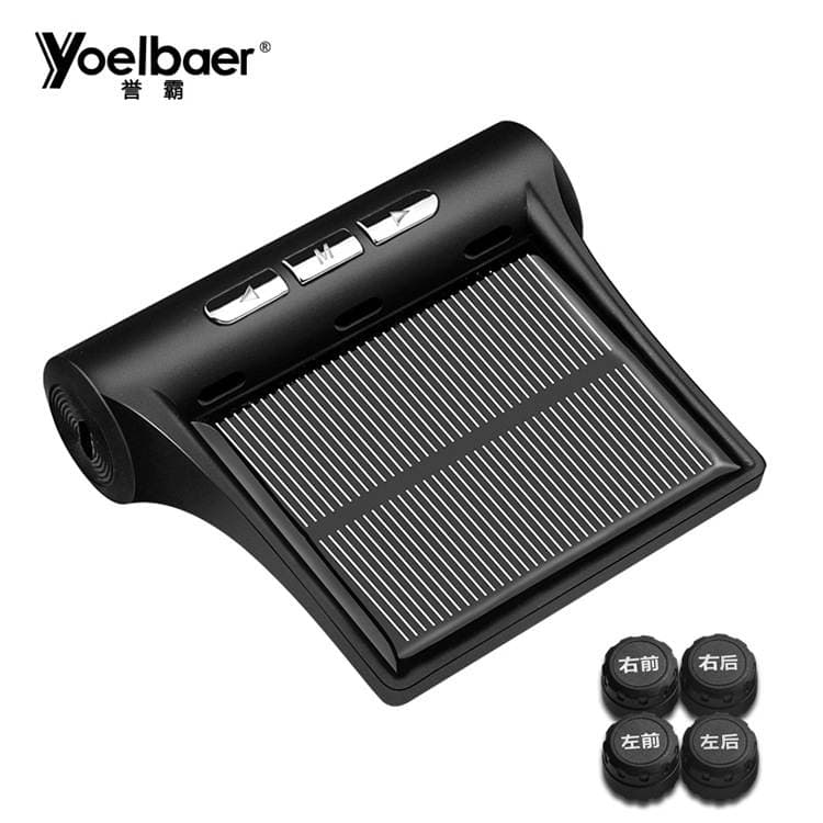 Tire Pressure Monitor External Universal Car Tire Detection Monitor Wireless Solar-Powered Tire Pressure Detection 5
