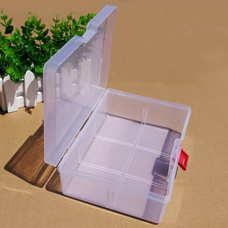 Transparent rectangular plastic empty box electronic components toy hardware tools packaging finishing storage box factory spot 2
