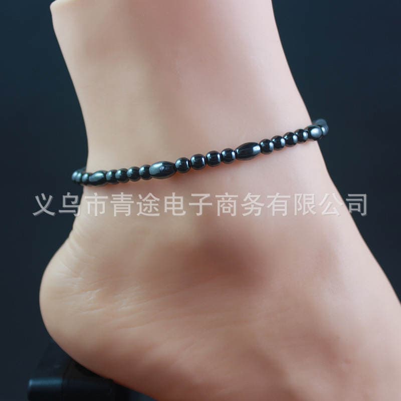 Round beads 4mm beads 4 × 5mm beads 5 × 8mm hematite anklets factory direct wholesale 1