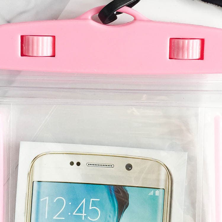 New double insurance luminous arm band mobile phone waterproof bag outdoor swimming hot spring luminous arm band mobile phone waterproof bag 5