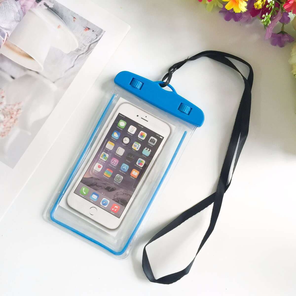 New double insurance luminous arm band mobile phone waterproof bag outdoor swimming hot spring luminous arm band mobile phone waterproof bag 2
