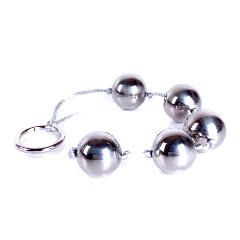 Adult sex toys men's G-spot female masturbation device anal stainless steel ball pulling beads anal expander anal plug 3