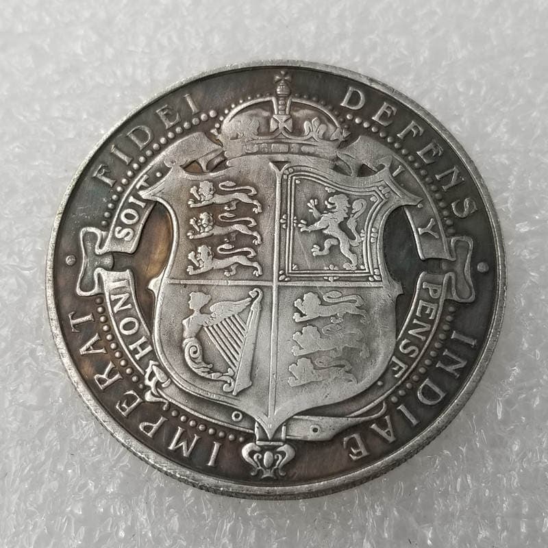 Antique Crafts 1897 British Victoria Brass Silver Plated Silver Dollar Silver Round Wholesale #163 2
