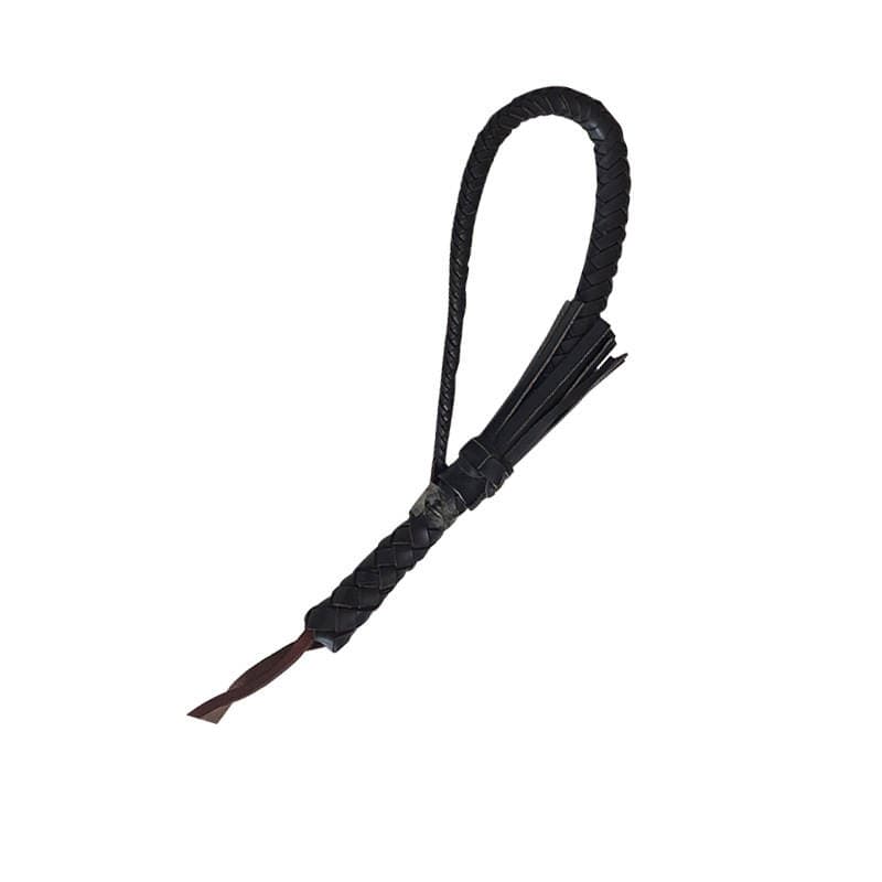 Whip horse riding full leather woven whip cowhide woven whip whip 2