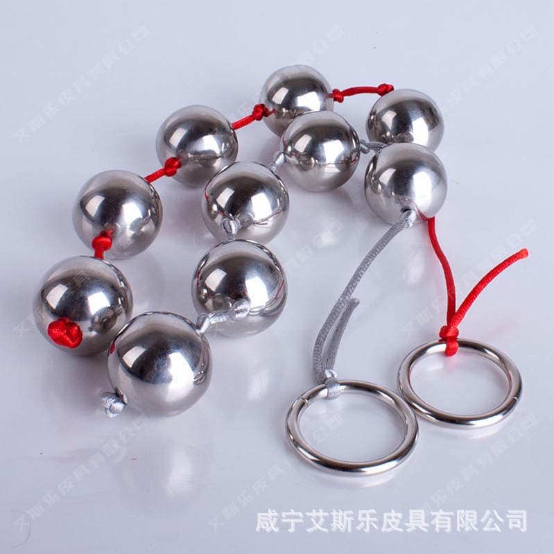 Adult sex toys men's G-spot female masturbation device anal stainless steel ball pulling beads anal expander anal plug 5